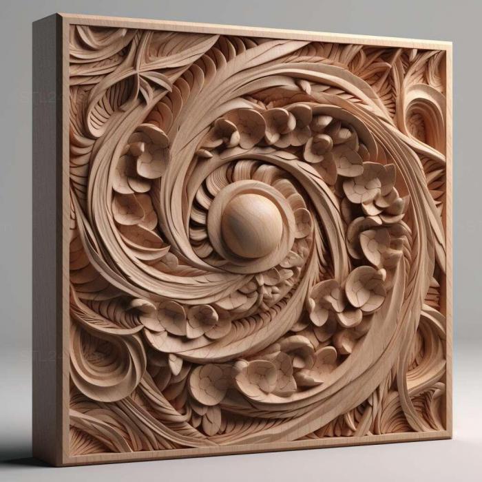 Patterns and decorations (stl light 2, PATTERN_1830) 3D models for cnc